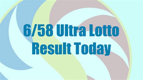 ultra lotto jackpot prize today|UltraLotto658 PCSO Ball .